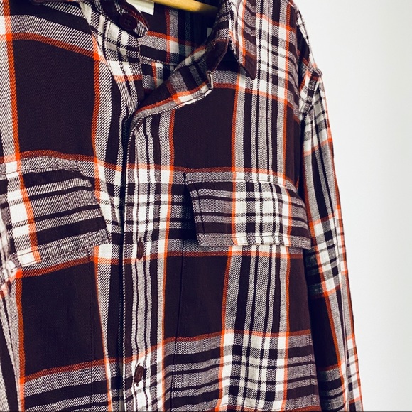 AMERICAN EAGLE | BURGUNDY PLAID FLANNEL - NWT - Picture 5 of 5
